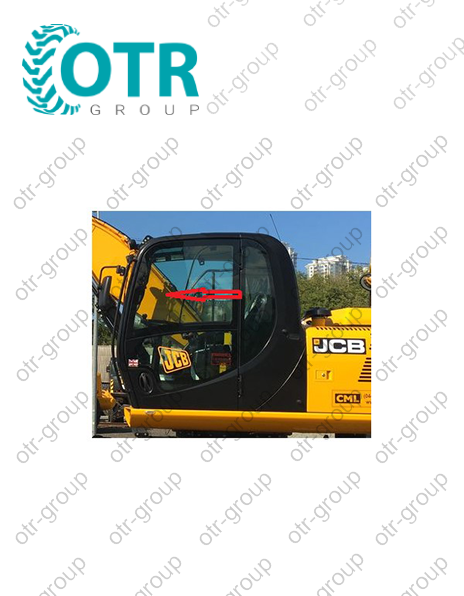 Стекло лобовое JCB триплекс многослойное с шелкографией 827/80139