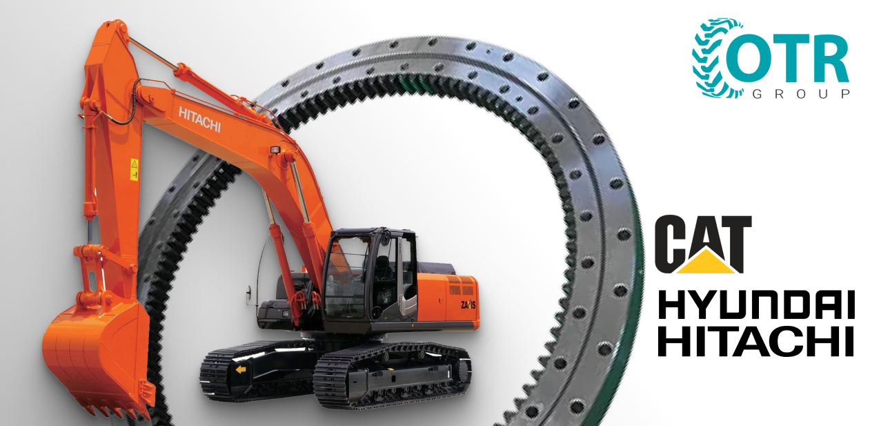 Новое поступление! Поворотные круги на экскаваторы CAT, HITACHI, HYUNDAI, KOMATSU